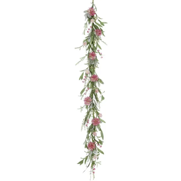 Sommerdeko | Girlanden & Ranken^DecoWoerner Künstliche Dahlien-Girlande Kunstranke 158 Cm rosa