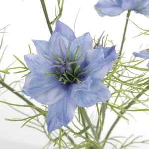 Kunstblumen^DecoWoerner Künstliche Deko Nigella Schwarzkümmel Blume 66 Cm blau
