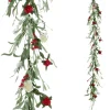 Sommerdeko | Girlanden & Ranken^DecoWoerner Künstliche Feldblumen-Girlande Kunstranke Rot - Weiß 158 Cm rosa
