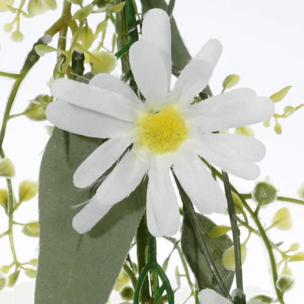 Frühlingsdeko | Girlanden & Ranken^DecoWoerner Künstliche Feldblumen-Girlande - Weiß 158 Cm orange