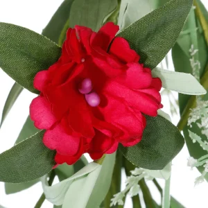 Sommerdeko | Girlanden & Ranken^DecoWoerner Künstliche Feldblumen-Girlande Kunstranke Rot - Weiß 158 Cm rosa