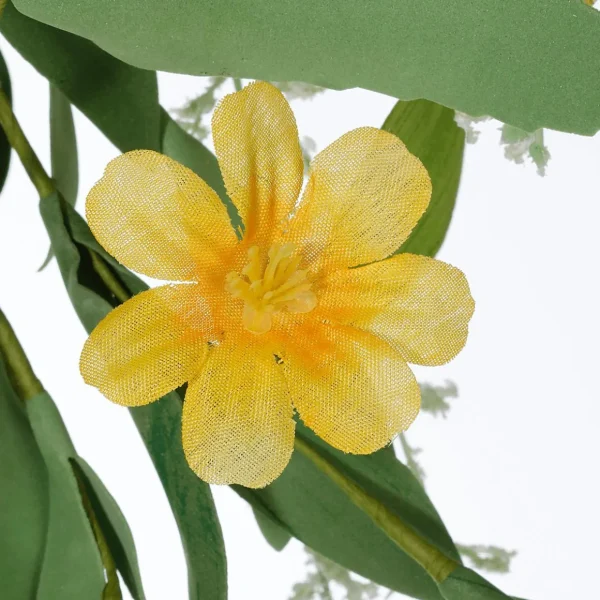 Sommerdeko | Frühlingsdeko^DecoWoerner Künstliche Feldblumen-Girlande Kunstranke 158 Cm gelb