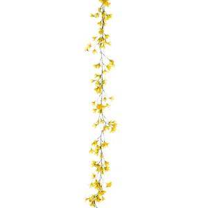 Girlanden & Ranken^DecoWoerner Künstliche Forsythien Girlande 180 Cm gelb