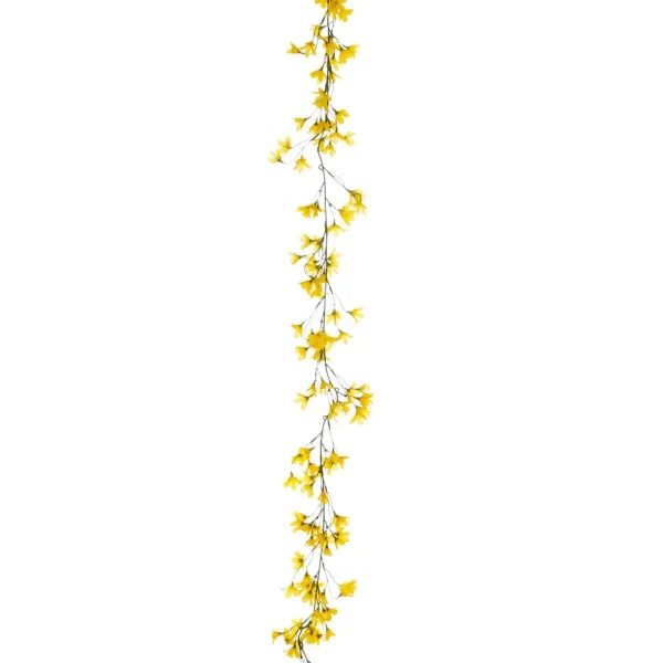 Girlanden & Ranken^DecoWoerner Künstliche Forsythien Girlande 180 Cm gelb