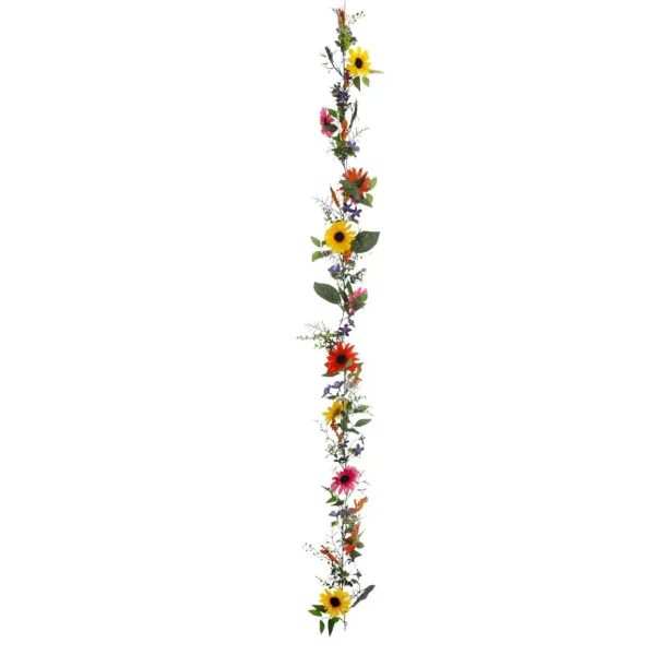 Sommerdeko | Girlanden & Ranken^DecoWoerner Künstliche Gerbera-Ranke, 180 Cm mehrfarbig