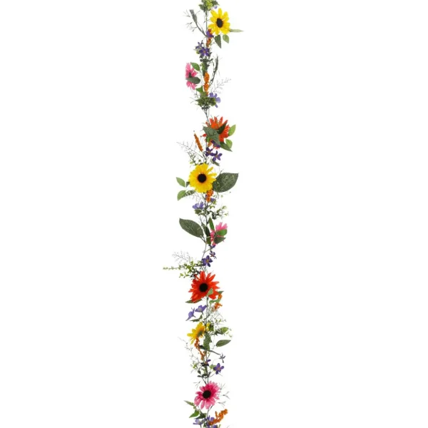 Sommerdeko | Girlanden & Ranken^DecoWoerner Künstliche Gerbera-Ranke, 180 Cm mehrfarbig