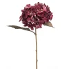 Kunstblumen^DecoWoerner Künstliche Hortensie DRY LOOK, , 52 Cm rot