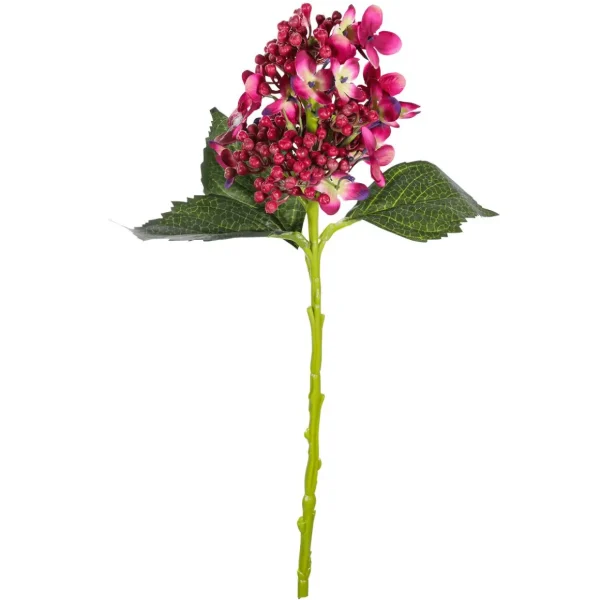 Kunstblumen^DecoWoerner Künstliche Hortensien Blumen , 39 Cm, 2 Stück rot