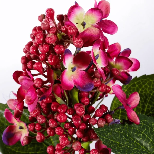 Kunstblumen^DecoWoerner Künstliche Hortensien Blumen , 39 Cm, 2 Stück rot