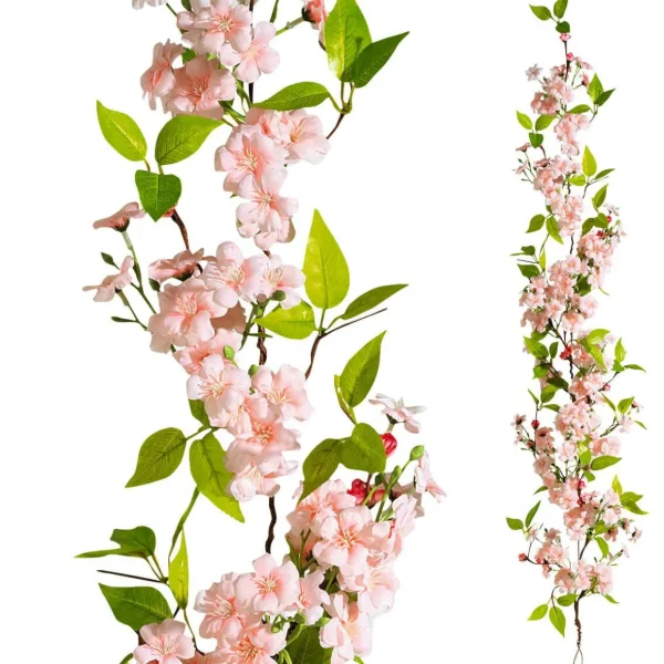 Frühlingsdeko | Girlanden & Ranken^DecoWoerner Künstliche Kirschblüten-Girlande , 110 Cm rosa