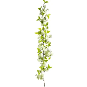 Frühlingsdeko | Girlanden & Ranken^DecoWoerner Künstliche Kirschblüten-Girlande 110 Cm weiß