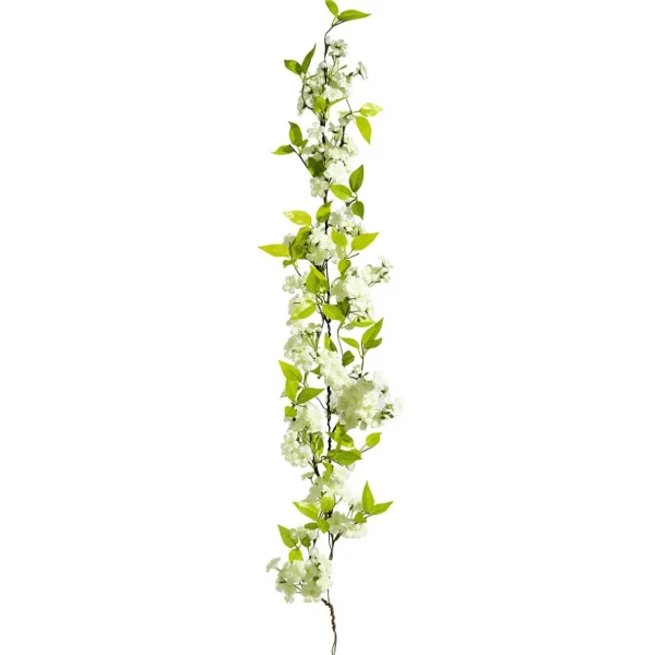 Frühlingsdeko | Girlanden & Ranken^DecoWoerner Künstliche Kirschblüten-Girlande 110 Cm weiß