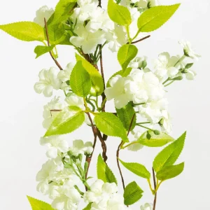 Frühlingsdeko | Girlanden & Ranken^DecoWoerner Künstliche Kirschblüten-Girlande 110 Cm weiß