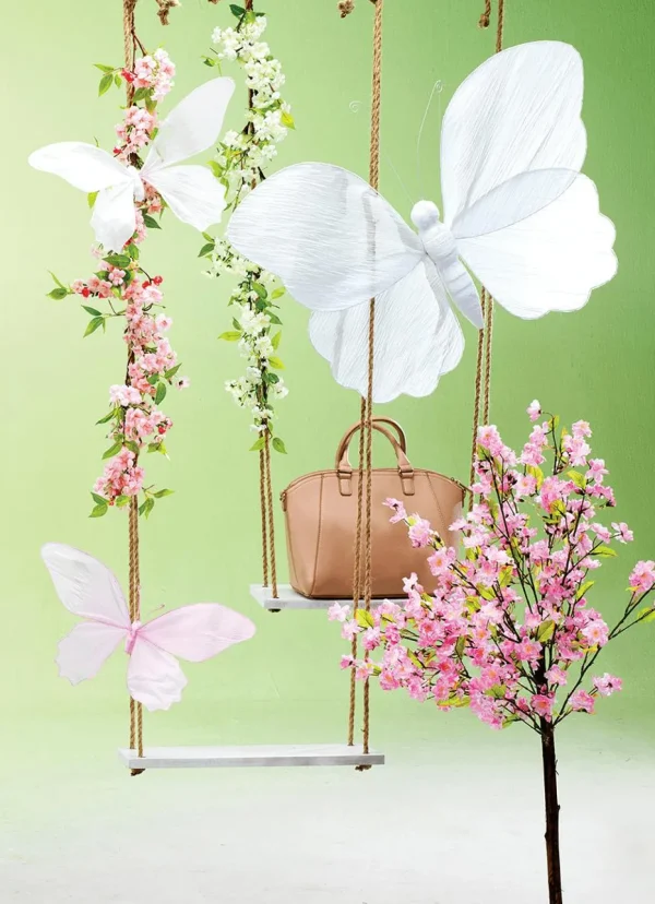 Frühlingsdeko | Girlanden & Ranken^DecoWoerner Künstliche Kirschblüten-Girlande 110 Cm weiß