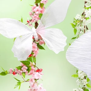 Frühlingsdeko | Girlanden & Ranken^DecoWoerner Künstliche Kirschblüten-Girlande 110 Cm weiß