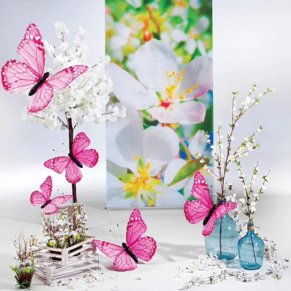Frühlingsdeko | Girlanden & Ranken^DecoWoerner Künstliche Kirschblüten-Ranke, 180 Cm weiß