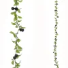 Sommerdeko | Girlanden & Ranken^DecoWoerner Künstliche Kirsch-Ranke 180 Cm rot