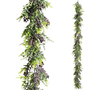 Girlanden & Ranken^DecoWoerner Künstliche Lavendel-Ranke, 135 Cm Lang violett