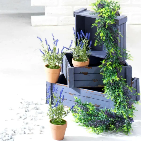 Girlanden & Ranken^DecoWoerner Künstliche Lavendel-Ranke, 135 Cm Lang violett