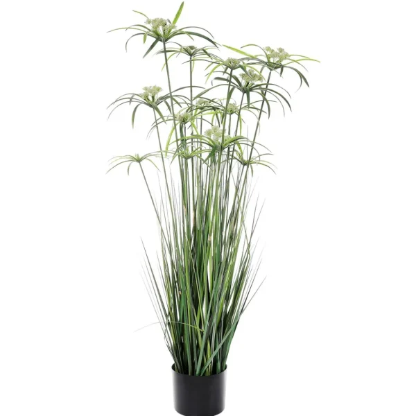 Dekogras^DecoWoerner Künstliche Papyrus-Pflanze Im Topf 90 Cm grün