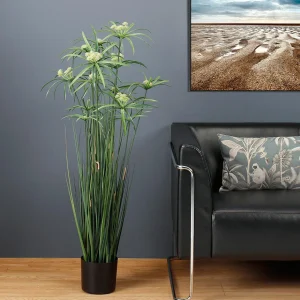 Dekogras^DecoWoerner Künstliche Papyrus-Pflanze Im Topf 120 Cm grün