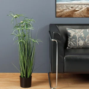 Dekogras^DecoWoerner Künstliche Papyrus-Pflanze Im Topf 90 Cm grün