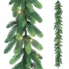 Girlanden & Ranken^DecoWoerner Künstliche PE Tannengirlande Mit LED, 270 Cm grün