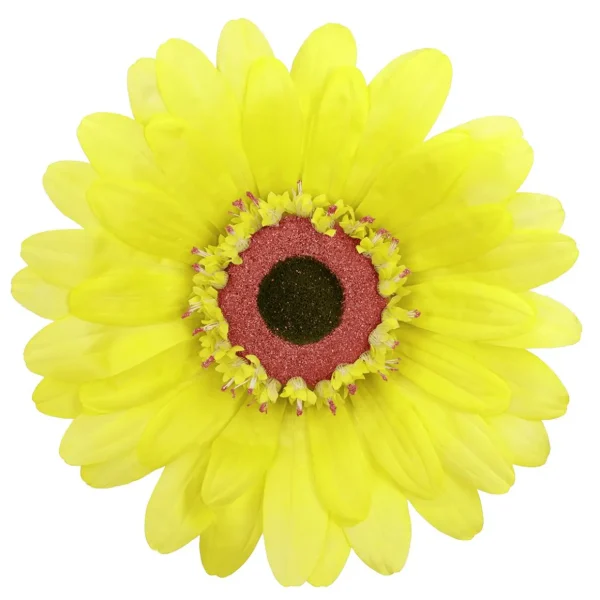 Frühlingsdeko | Kunstblüten^DecoWoerner Künstliche Riesen-Gerbera-Blüte , 45 Cm Ø gelb