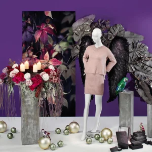Themen-Deko | Kunstblumen^DecoWoerner Künstliche Rose, 68 Cm rosa