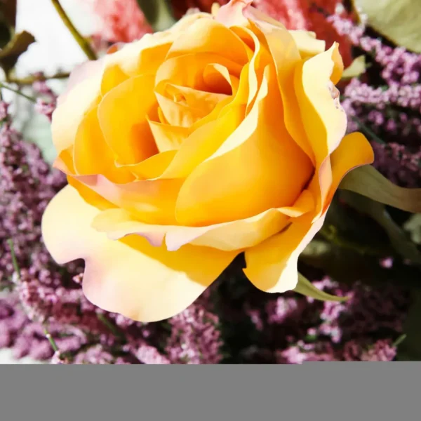 Themen-Deko | Kunstblumen^DecoWoerner Künstliche Rose , 60 Cm gelb