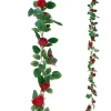 Girlanden & Ranken | Kunstblumen^DecoWoerner Künstliche Rosen-Girlande ,180 Cm rot