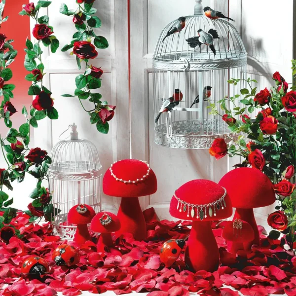 Girlanden & Ranken | Kunstblumen^DecoWoerner Künstliche Rosen-Girlande ,180 Cm rot