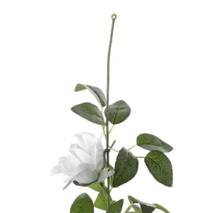 Girlanden & Ranken | Kunstblumen^DecoWoerner Künstliche Rosen-Ranke 180 Cm weiß