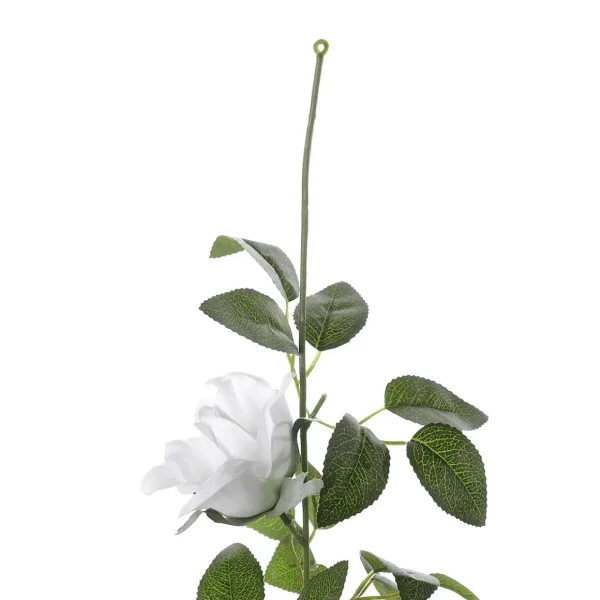 Girlanden & Ranken | Kunstblumen^DecoWoerner Künstliche Rosen-Ranke 180 Cm weiß