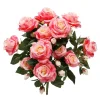 Kunstblumen | Blumensträuße & Blumenkränze^DecoWoerner Künstliche Rosensträuße Mit Jeweils 15 Blüten, & Gelb, 54,5 Cm rosa