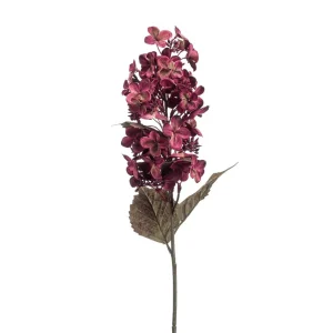 Kunstblumen^DecoWoerner Künstliche Samthortensie DRY LOOK, , 70 Cm rot