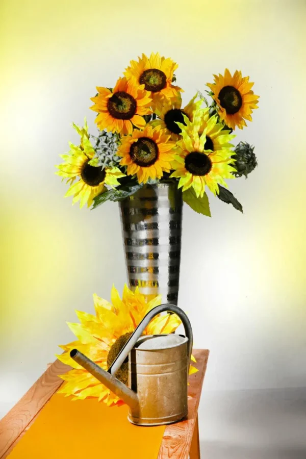 Herbstdeko | Kunstblumen^DecoWoerner Künstliche Sonnenblume, 85 Cm gelb