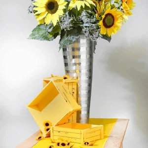 Herbstdeko | Kunstblumen^DecoWoerner Künstliche Sonnenblume, 85 Cm gelb