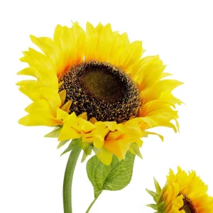 Kunstblumen^DecoWoerner Künstliche Sonnenblume Mit 3 Blüten, 87 Cm gelb