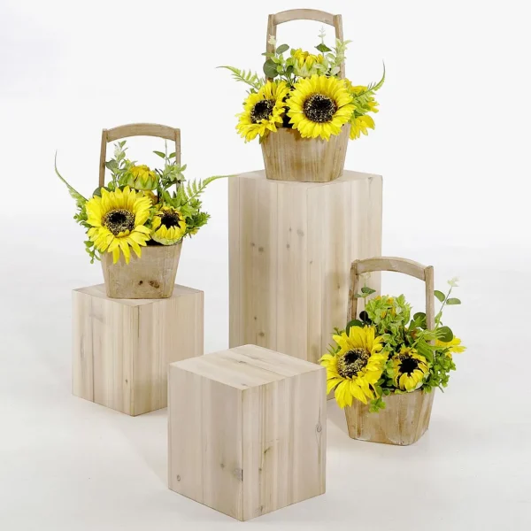 Herbstdeko | Kunstblumen^DecoWoerner Künstliche Sonnenblumen Im Korb 31 Cm gelb