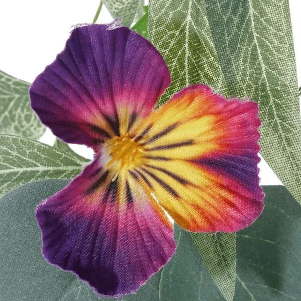 Girlanden & Ranken^DecoWoerner Künstliche Stiefmütterchen-Girlande Blumen-Ranke Bunt 155 Cm mehrfarbig