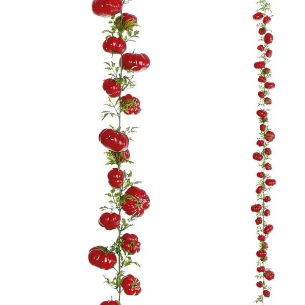 Girlanden & Ranken | Gemüse & Kräuter^DecoWoerner Künstliche Tomaten-Ranke 200 Cm rot