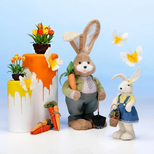 Frühlingsdeko | Kunstblumen^DecoWoerner Künstliche Tulpen Im Korb Gelb, 20 Cm orange