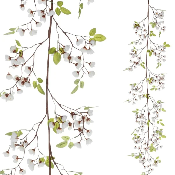 Frühlingsdeko | Girlanden & Ranken^DecoWoerner Künstliche e Kirschblüten-Girlande 140 Cm weiß