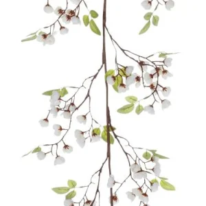 Frühlingsdeko | Girlanden & Ranken^DecoWoerner Künstliche e Kirschblüten-Girlande 140 Cm weiß