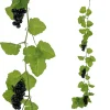 Herbstdeko | Girlanden & Ranken^DecoWoerner Künstliche Weinblattranke Mit Trauben 180 Cm grün