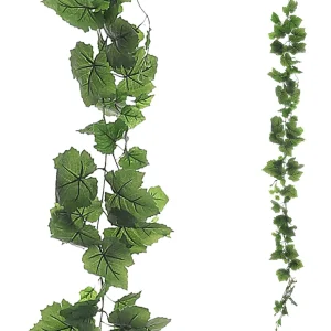 Herbstdeko | Girlanden & Ranken^DecoWoerner Künstliche Weinblätter-Ranke, 160 Cm grün