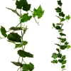 Herbstdeko | Girlanden & Ranken^DecoWoerner Künstliche Weinrebenranke Schwer Entflammbar B1, 118 Cm grün