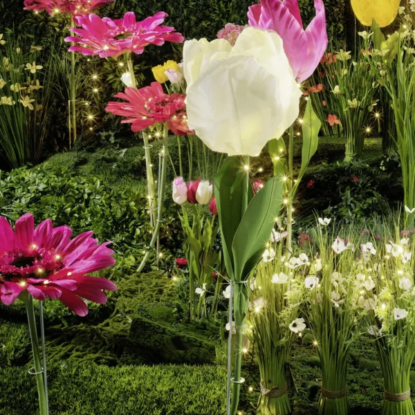Frühlingsdeko | Kunstblumen^DecoWoerner Künstliche XXL Tulpe, 140 Cm, weiß