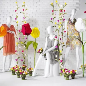 Frühlingsdeko | Kunstblumen^DecoWoerner Künstliche XXL Tulpe, 140 Cm, weiß